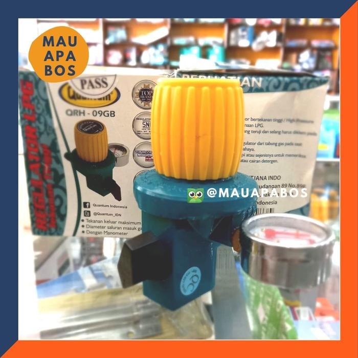 Regulator Kompor Cor Tekanan Tinggi Quantum QRH-09 Meter