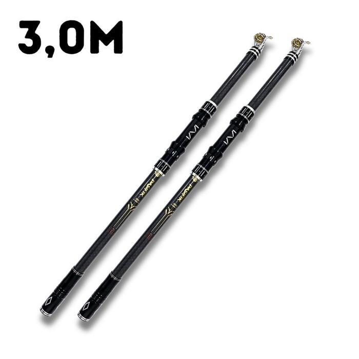 Joran Laut High Carbon Action Medium Joran Pancing Teleskopik Super Kuat dan Ringan untuk Laut