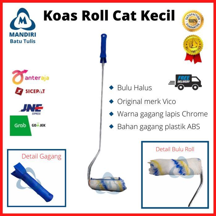 "New" Koas Roll Cat Kapal - Kuas roll Cat Tembok Kecil 4" Gagang Panjang