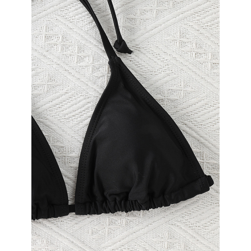 2024 Fashion Sexy Swimsuit Women Bikinis Set Triangle Swimwear String Beachwear Thong One Piece