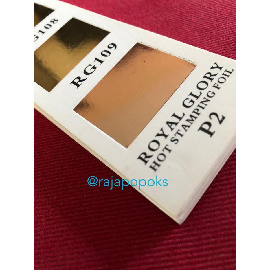 HOT STAMPING FOIL ROYAL GLORY RG ROSE GOLD 32 cm x 120 M BISA GOSEND