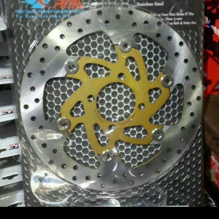 Disc Depan Psm Floating Honda Beat ,Scoopy, Vario, Warna Gold