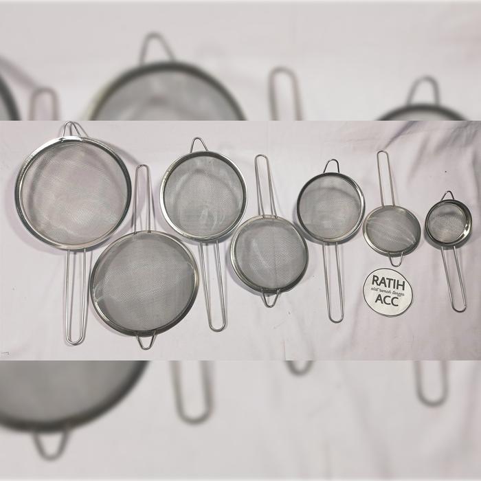 saringan MPASI ayakan stainless penyaring tepung gula santan kelapa minyak teh