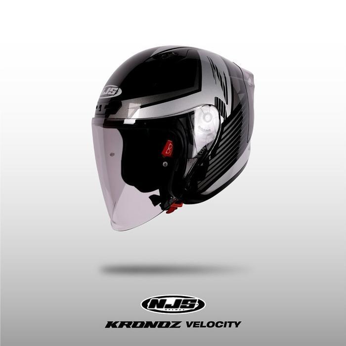 Njs Kronoz Velocity - Helm Half Face Njs Kronoz Njs Kronoz Velocity Kronoz Motif Njs Ori Sni