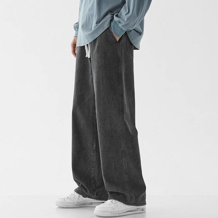 Ready Celana Jeans Pria Celana Panjang Pria Jenas Karet Oversize Baggy Pants Pria Celana Denim