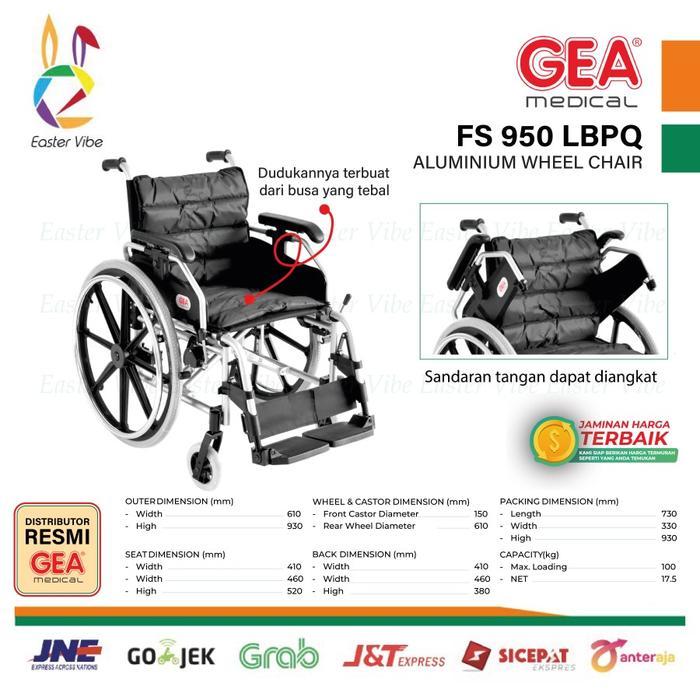 Ready KURSI RODA GEA FS 950 LBPQ KURSI RODA BAN HIDUP FS 950 LBPQ