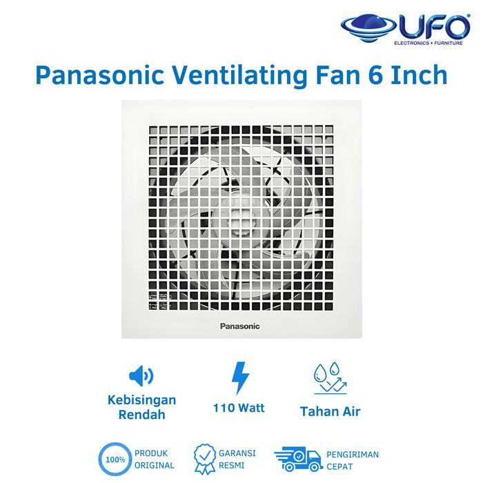 SALE Kipas Angin Ventilasi Panasonic Exhaust Fan Dinding 6 Inch Silent FV15TGU1W