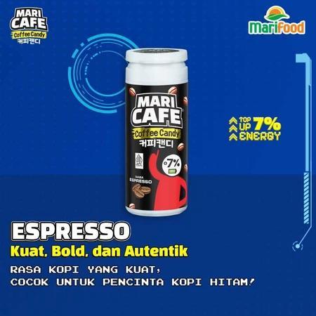"New" MARICAFE COFFEE CANDY Kemasan Botol - Permen Kopi Dengan Bentuk Biji Kopi Kemasan Botol isi 35