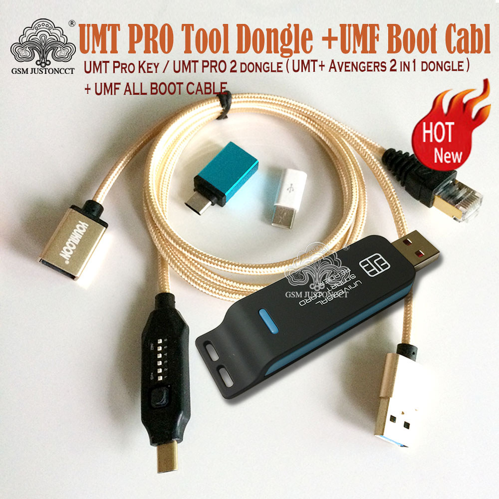 DISKON 2024 original new UMT Pro Key / UMT PRO 2 dongle ( UMT+ Avengers 2 in1 dongle ) + UMF ALL BOO
