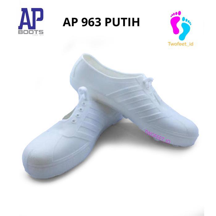 Fladeo Footwear - Sepatu Karet Ap Boots Multi Fungsi- Ap Pul Bola 963 Putih & Cream Dan 967 Hitam Ap