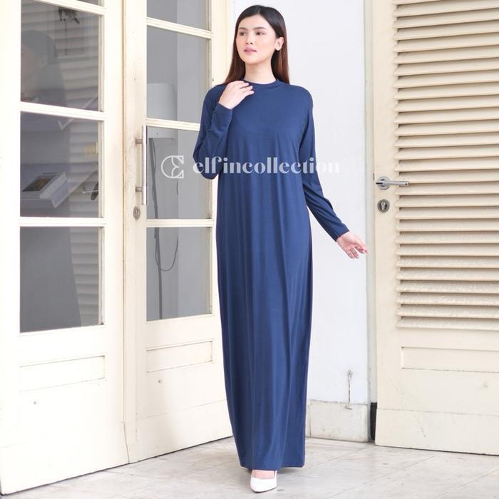 Manset Gamis Busui Lengan Panjang Turtleneck Kaos Rayon Premium Inner Dress Longsleeve For Nursing