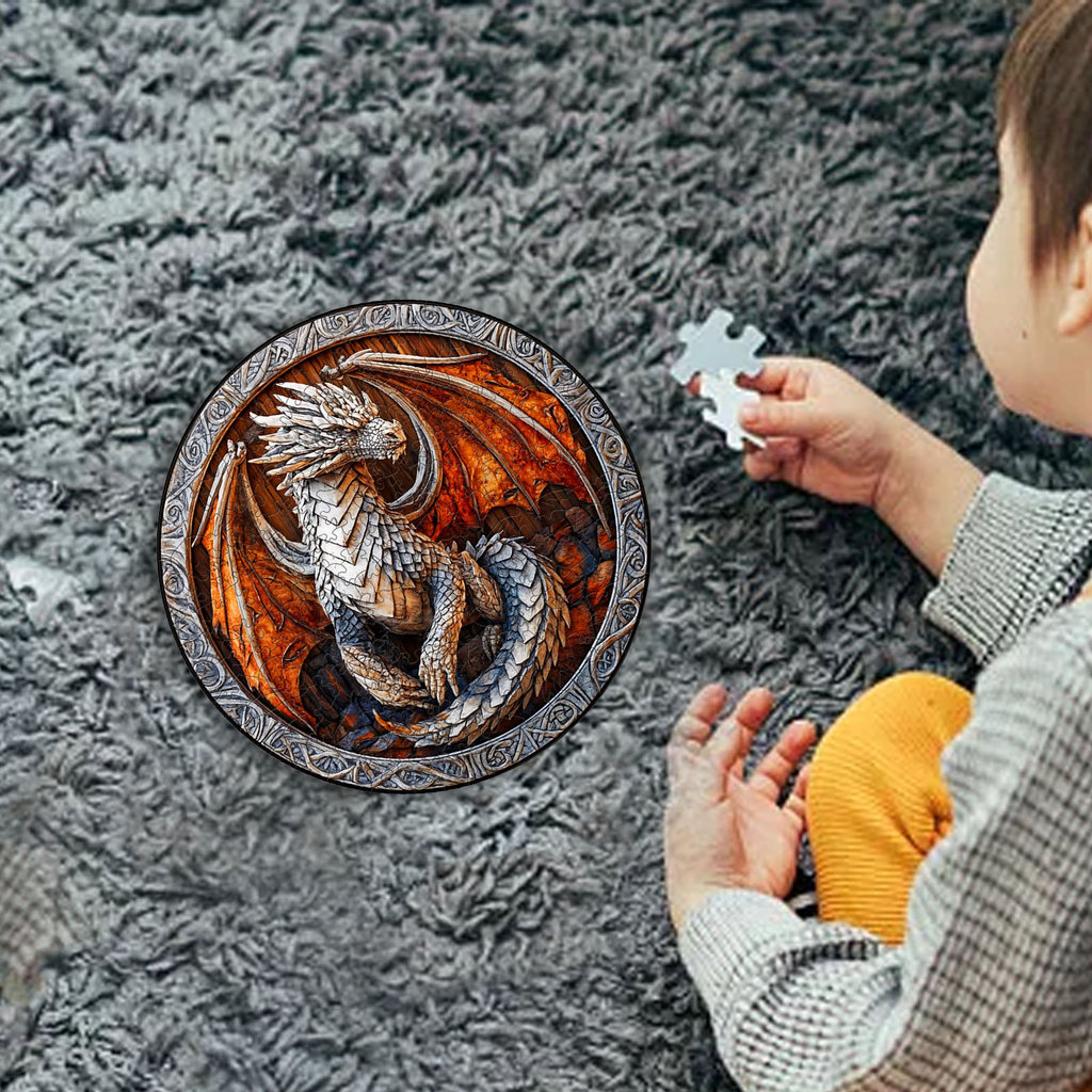 Novelty Wooden Plane Puzzle Dragon Family Unique Aesthetic Home Decoration Men'S And Women'S Holiday