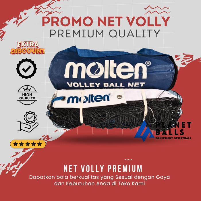 ASLI NET VOLLY MOLTEN BERKUALITAS/NET VOLI MOLTEN MURAH READY STOCK