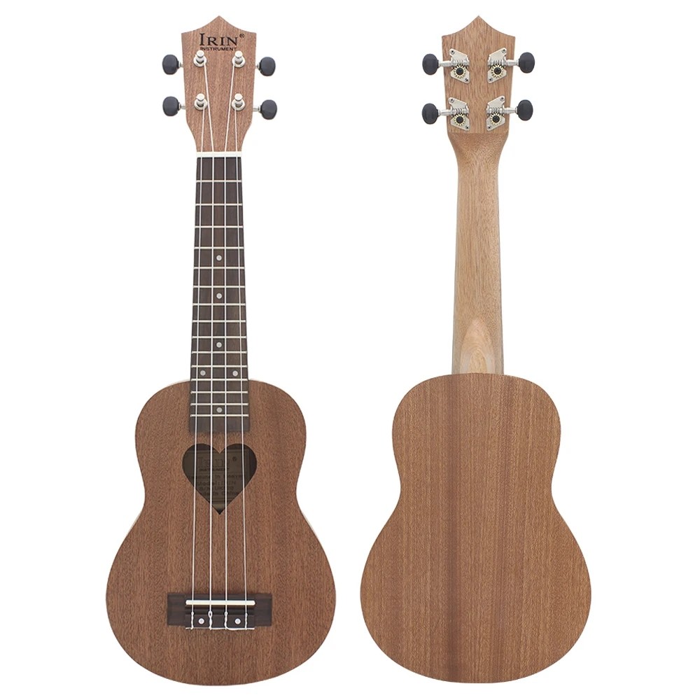Ukulele 21 Inch Professional 4 Strings Guitar Heart-shaped Guitarra Ukulele with Case Tuner Capo