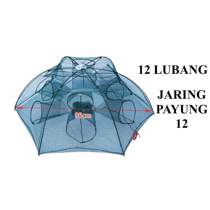 TERLARIS JALA JARING BUBU IKAN PAYUNG 12 LUBANG READY STOCK