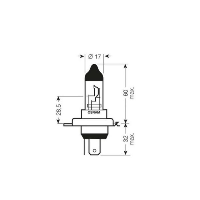 LAMPU DEPAN MOBIL H4 HONDA HRV ORIGINAL OSRAM