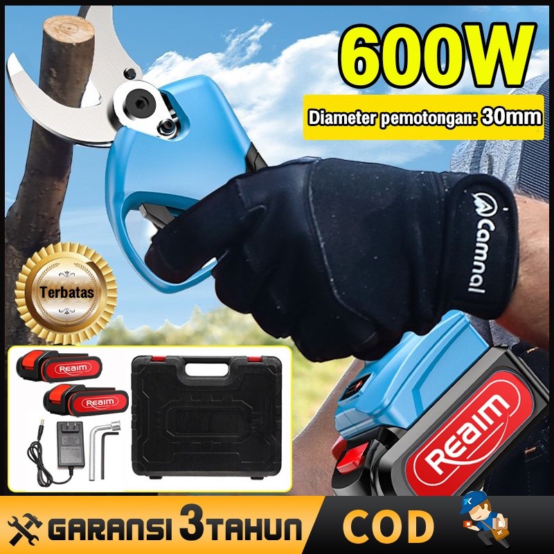 Gunting Dahan Listrik Gunting Taman Elektrik Garden Cordless Pruning Shear Scissors Pemangkas Dahan 