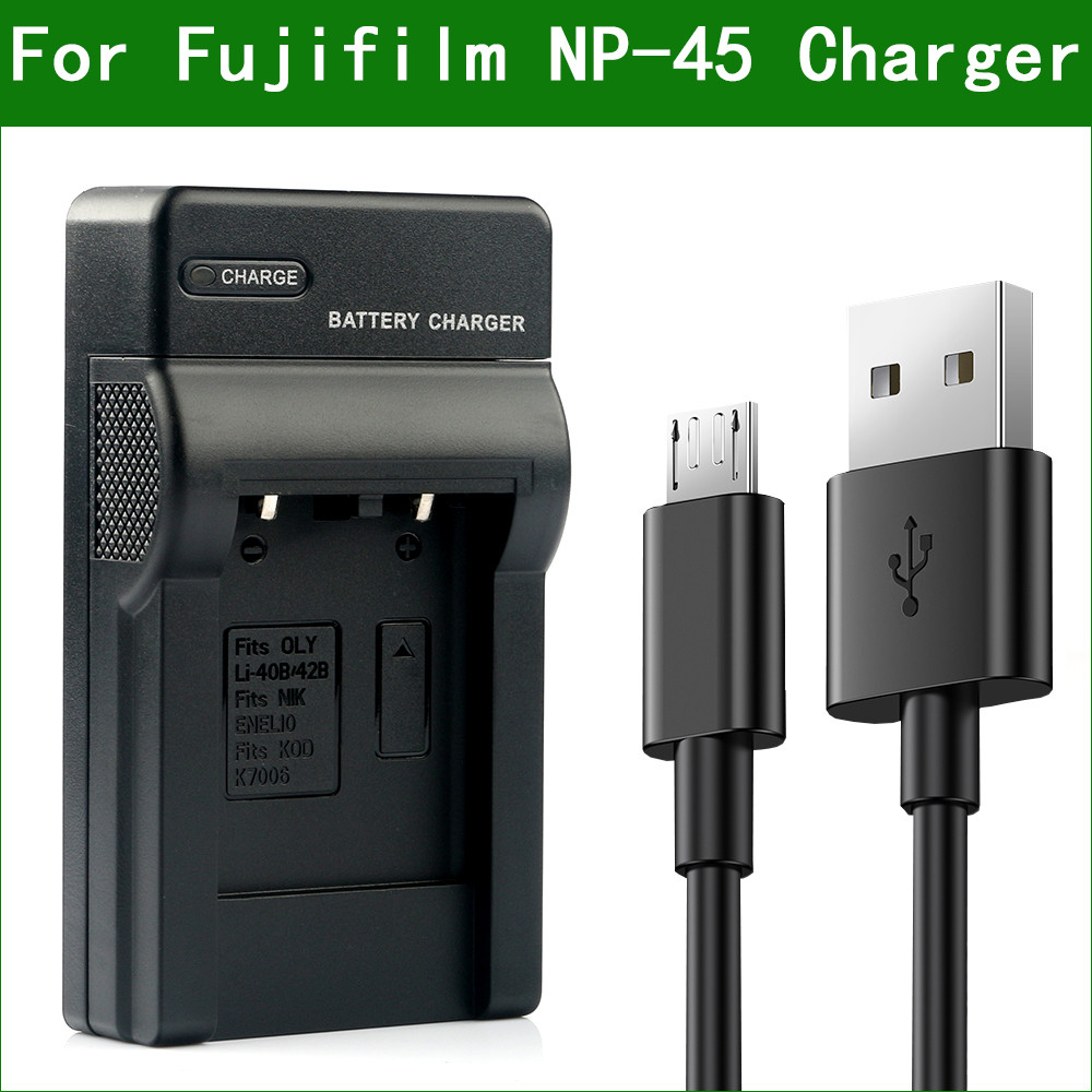 NP-45 NP-45A NP-45B NP-45S Digital Camera Battery Charger for Fujifilm instax SHARE SP-2 mini 90 Fin