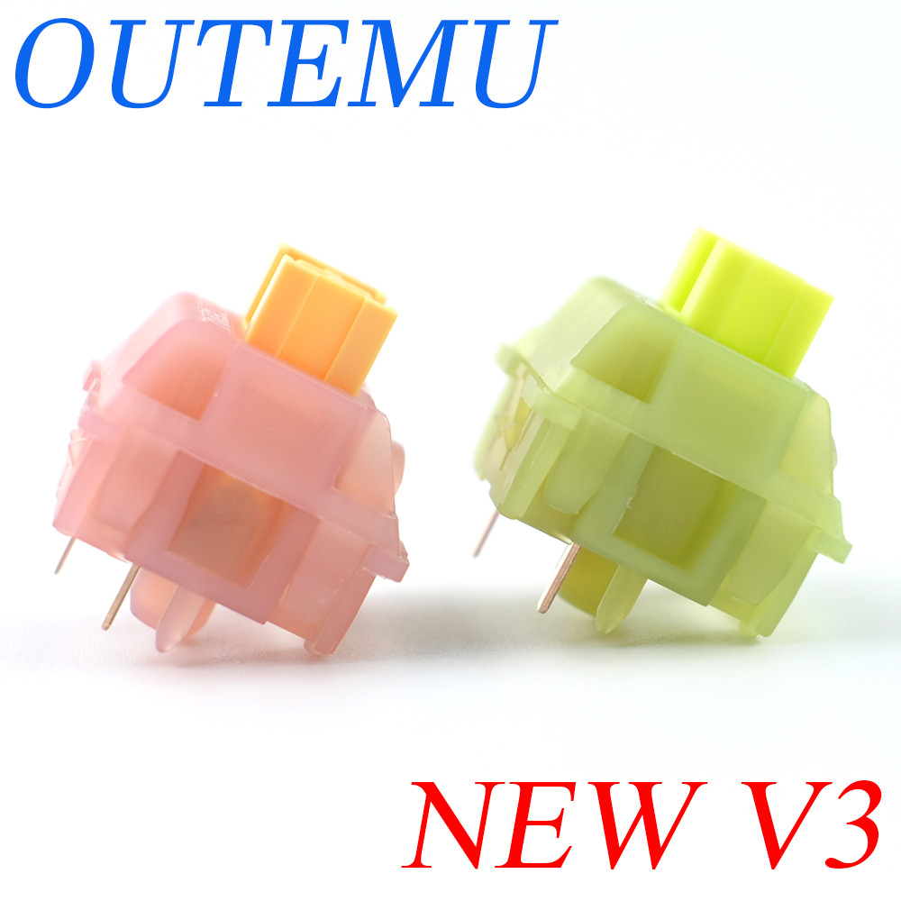 Outemu Silent Peach V3 Switches Lubed Update Silent Lemon V3 Switch Mechanical Keyboard Ar Tactile