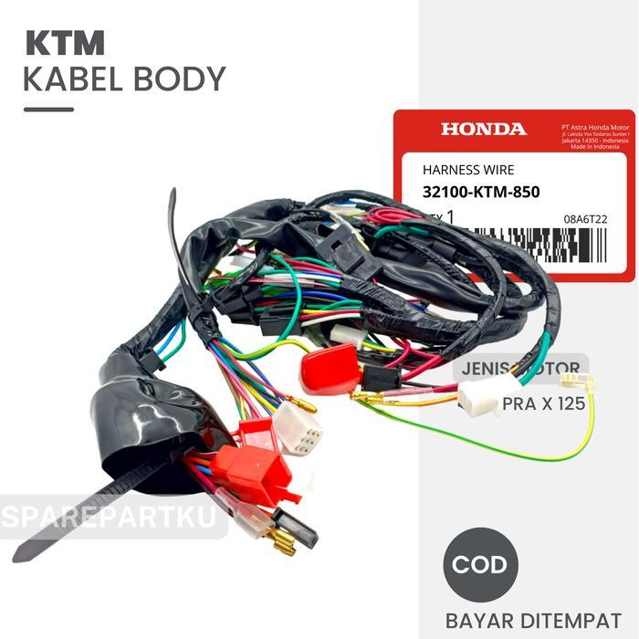 [Original] Ktm Kabel Body Supra X 125, Supra X 125 Lama/ Kharisma / Harnes Wire Assy/ Bodi/ Karisma/