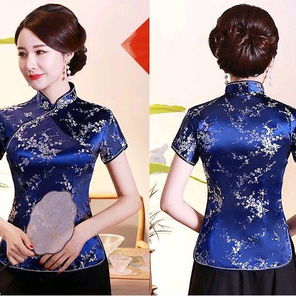 Promo Atasan Cheongsam Wanita Lengan Pendek Import Baju