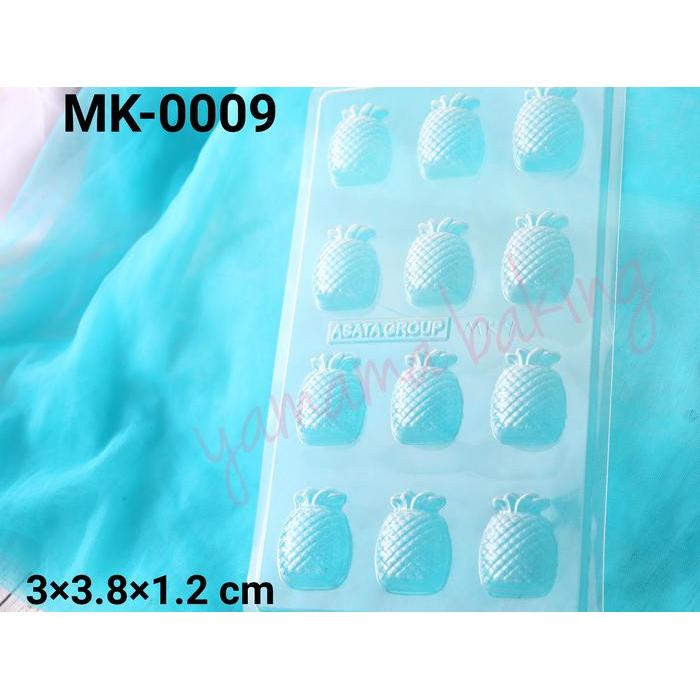 MK-0009 Cetakan mika coklat fondant permen nastar puding buah nanas