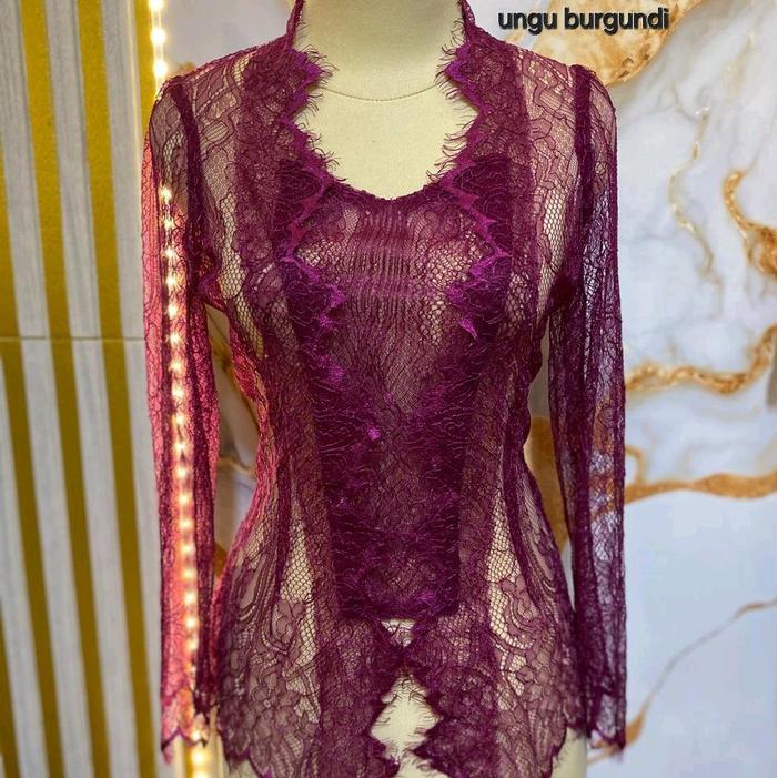 Kebaya Rempel Santili Metalik Tanpa Payet