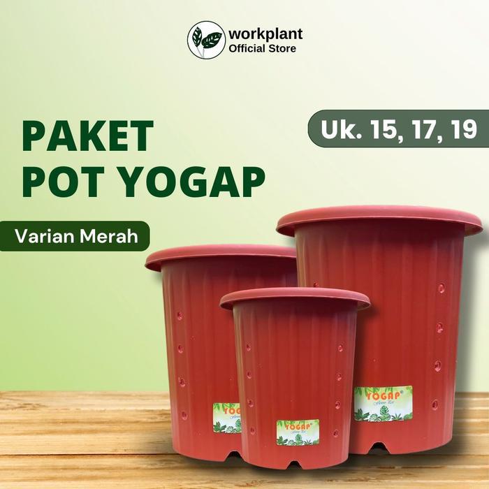 Workplant - Paket Pot Yogap (Extra Drainase) Ukuran Besar