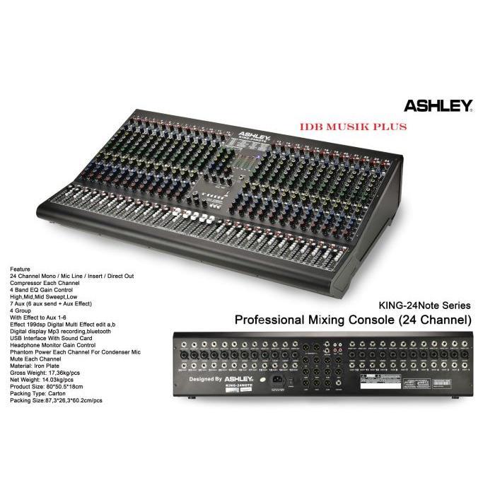 Mixer 24 Channel Ashley King24Note King 24Note King24 Note Original