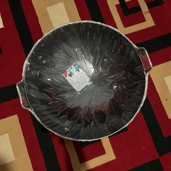 WAJAN BAJA ANTI LENGKET SEASONING 45CM Wok penggorengan anti lengket pan