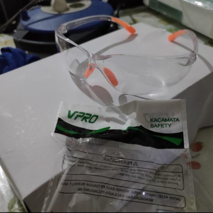 "New" Kacamata Safety VPRO Protective Eyewear (Clear lens)