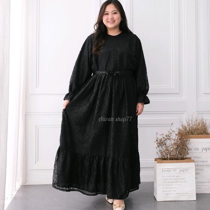 Gamis Abaya Brokat Jumbo Ld130 Ld140Cm Busui