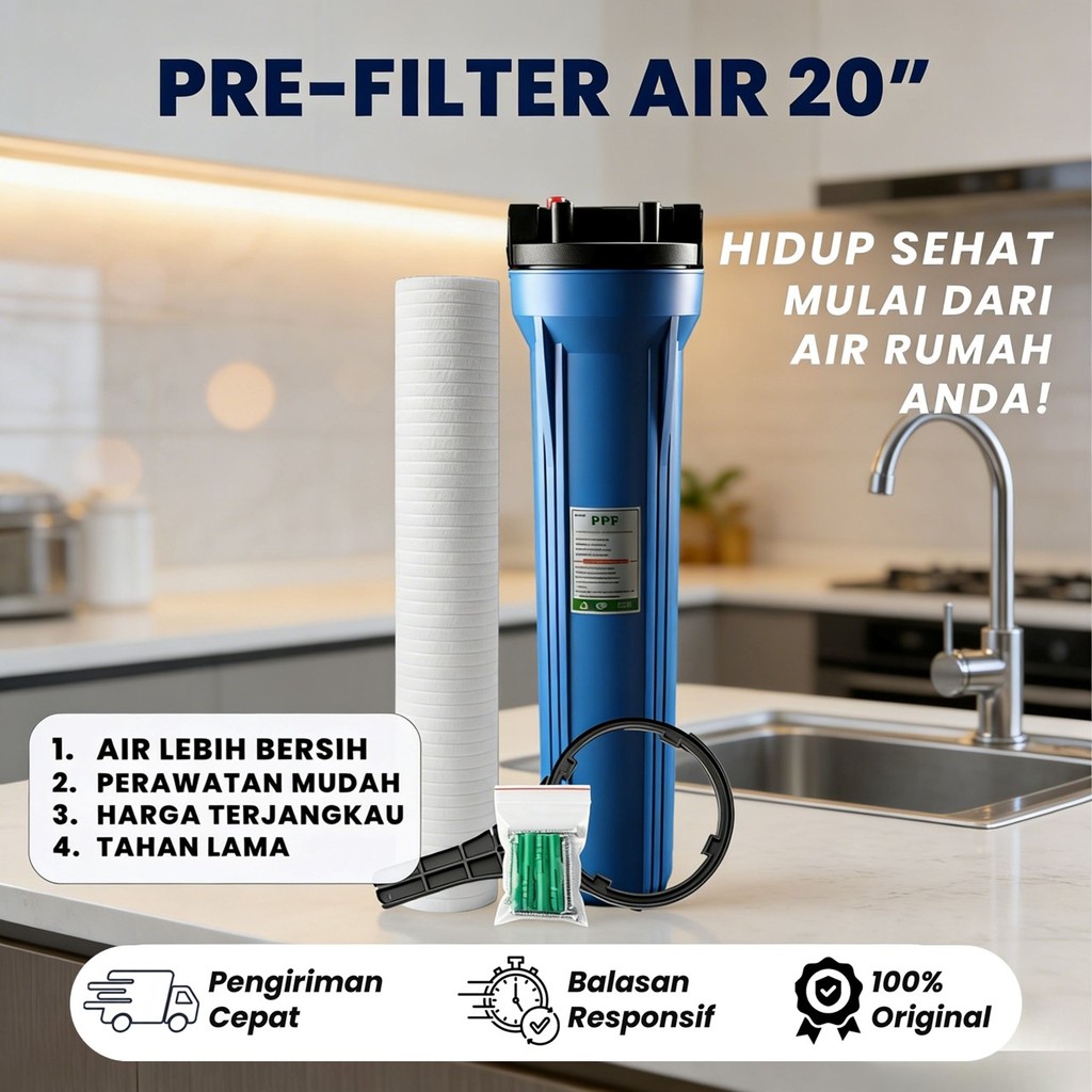 HOUSING FILTER AIR  20" + Filter PPF 5 Micron