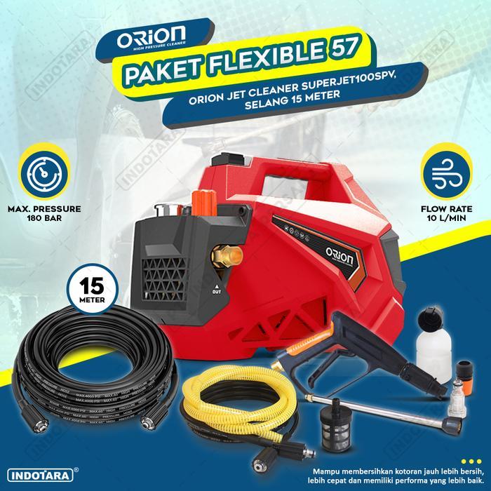 PAKET FLEXIBLE 56-59 - ORION SUPERJET100SPV - SELANG 15 METER