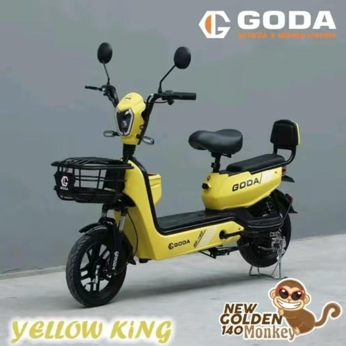 Promo Sepeda Listrik Goda New Original Harga Promo Motor - Kuning Ori