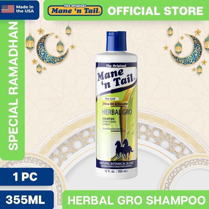 Mane 'n Tail Herbal Gro Shampoo/Sampo Kuda Mane 'n Tail Herbal Gro 355 ml Membersihkan Perawatan