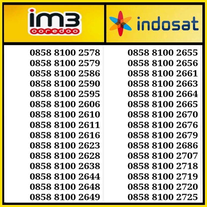 Kartu Perdana Nomor Cantik Indosat M3 Obral Murah