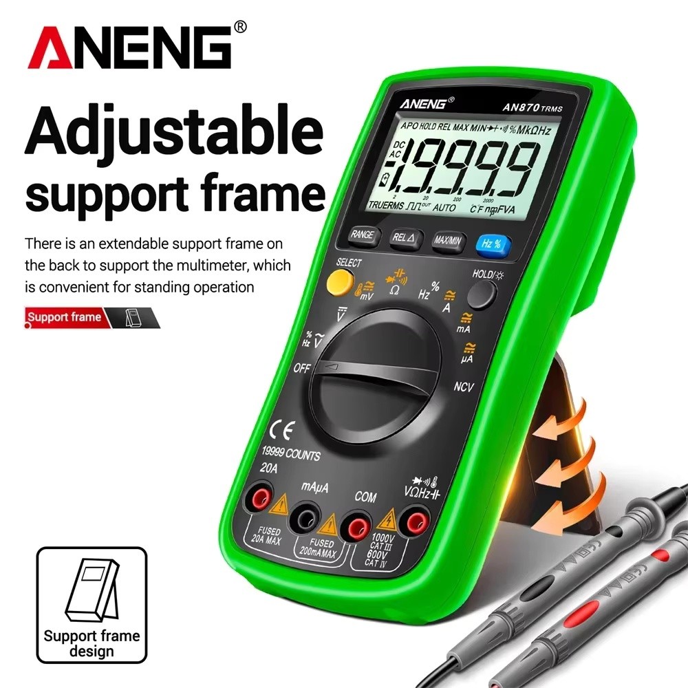 ANENG AN870 Smart Multimeter Digital Profesional 19999 Counts AC Voltage Tester Current NCV
