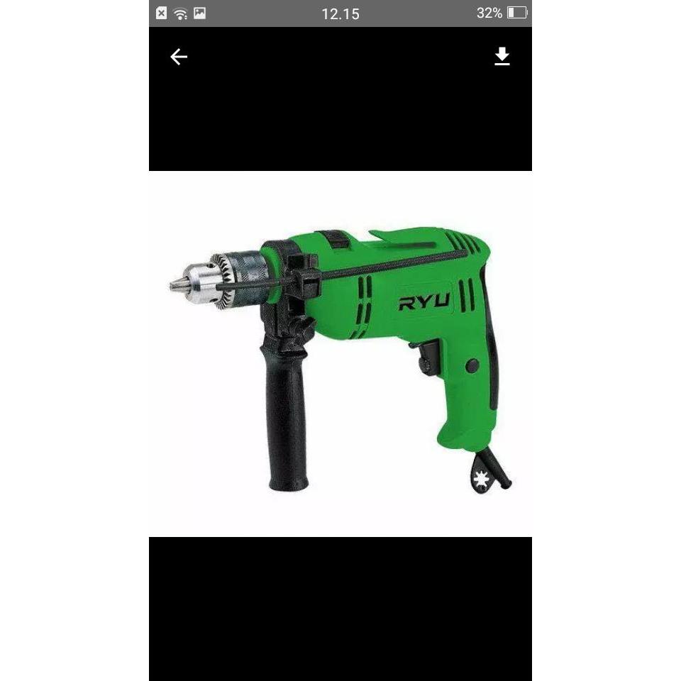 Mesin Bor Listrik 13 Mm Ryu Impact Drill 13 Mm Ryu - Mesin Bor Tangan