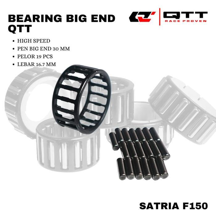 Laher Bearing Bambu Big End QTT Satria FU 150 F150 High Speed Black