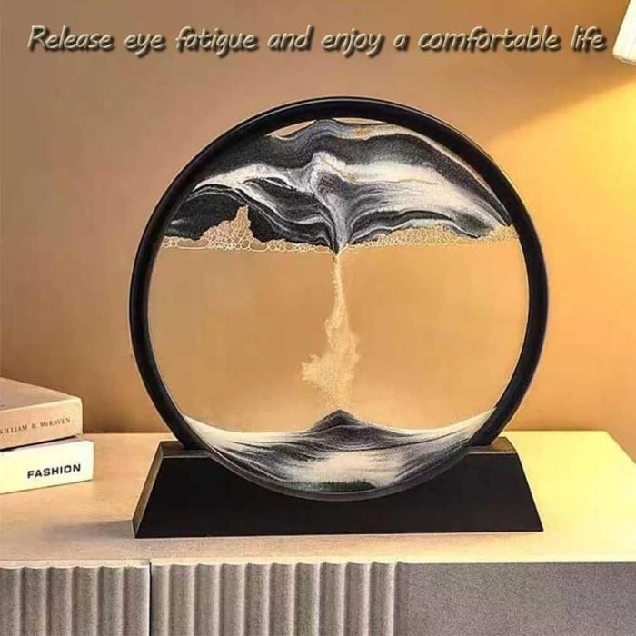 Pajangan Meja Dekorasi Jam Pasir Hisap Gurun 3D 17 cm - SA-3D