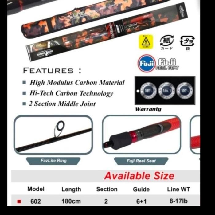 Ujung Saja Joran Hammerhead Red Karper Costuman Hanya Ujung