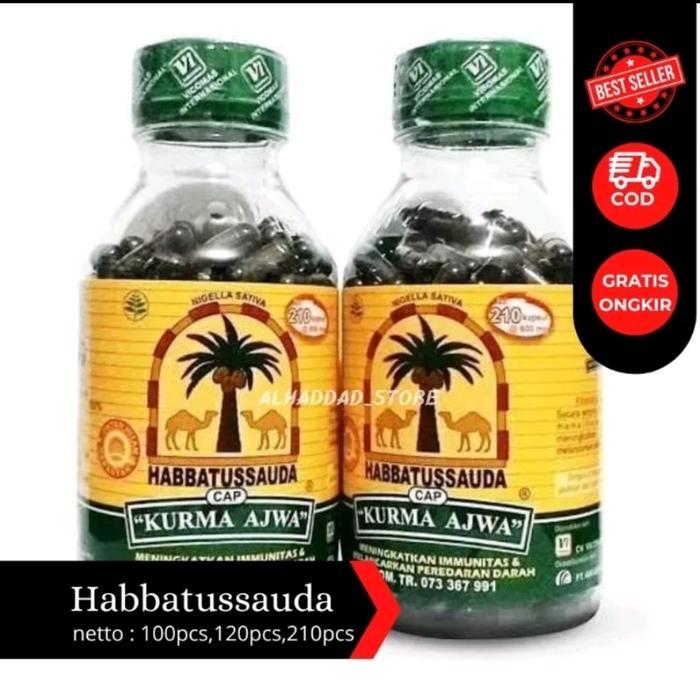 Habbatussauda Jintan Hitam Bubuk Cap Kurma Ajwa Isi 120 210 ORIGINAL
