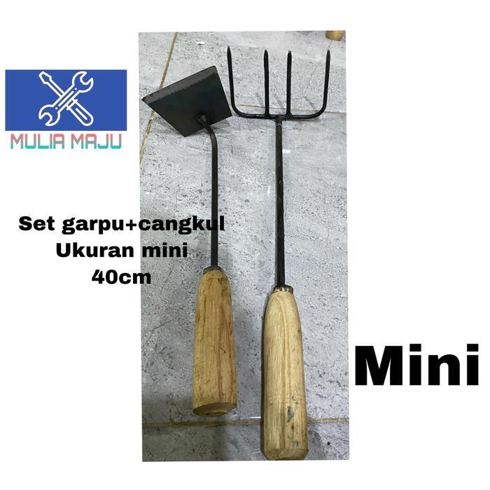 SET GARPU +CANGKUL KECIL MINI /garpu dan cangkul kecil