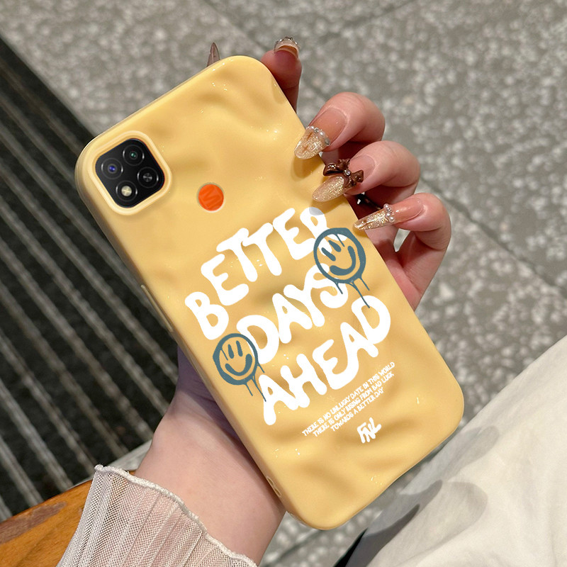Casing Hp Untuk Xiaomi Redmi 9C NFC 10A POCO C3 C31 Case Casing pola Papan catur dan wajah tersenyum
