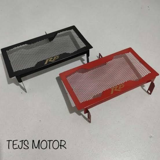 cover tutup pelindung radiator motor yamaha r25 model jaring plat besi pemasangan pnp