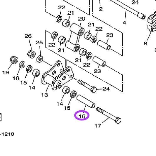 Bos Arm Relay/Bos Unitrack Panjang Scorpio Asli Yamaha Ygp