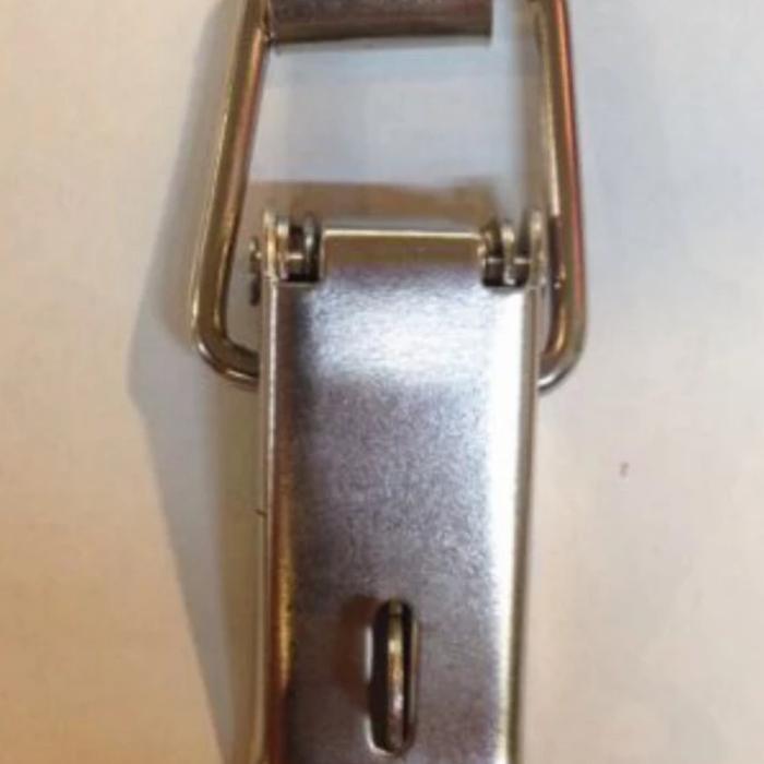 ORIGINAL overval / kaitan / kunci koper besar + tempat gembok (stainless steel) READY STOCK