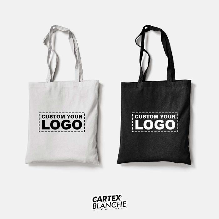CUSTOM TOTE BAG DESIGN KAMU SENDIRI BORDIR SABLON