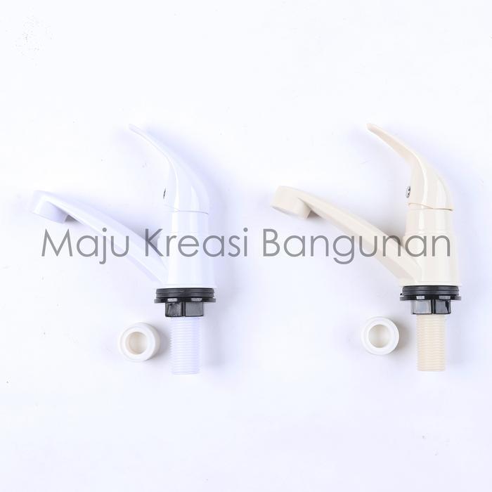 "New" Kran Wastafel Soligen W15 Tanam Keran Air PVC Chrome Angkat Washtafel